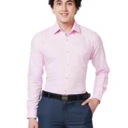 Raymond Red Cotton Classic Fit Shirts-picture-10