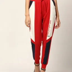Elle Red Relaxed Fit Joggers-image-54