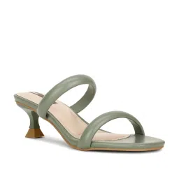 Bata Women's AMBYR E 23 Green Stilettos image 1