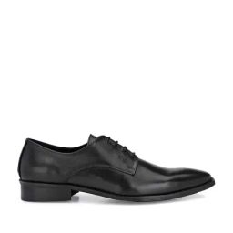 Carlo Romano Men's Black Derby Shoes-picture-10