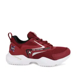 Campus Kids NINZA JR Maroon Running Shoes-picture-14