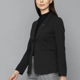Solly by Allen Solly Grey Textured Blazer image 3