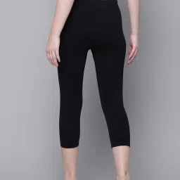 Kryptic Green & Black Cotton Capris - Pack Of 2 image 3