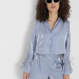 Only Blue Regular Fit Shirt image 1