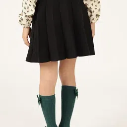 One Friday Girls Black Regular Fit Skirt image 2