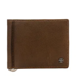 Eske Shae Brown Casual Leather Money Clip Wallet for Men image 1