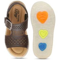 Tiny Bugs Kids Brown & Beige Casual Sandals image 3