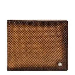 Eske Brooks Tan Casual Leather Bi-Fold Wallet for Men image 1