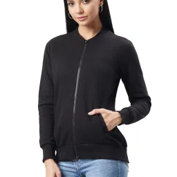 DOLCE CRUDO Black Full Sleeves Jacket image 3