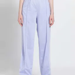 Adidas Originals Purple Striped Track Pants image 1