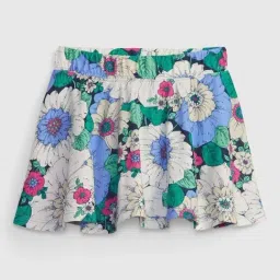GAP Girls Multi Cotton Floral Skirt image 5