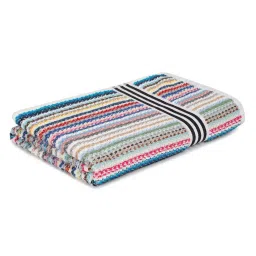 Creeva Popcorn Multicolor Cotton 500 GSM Weave Bath Towel - Set of 2 image 3