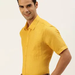 Ramraj Yellow Regular Fit Shirt image 3