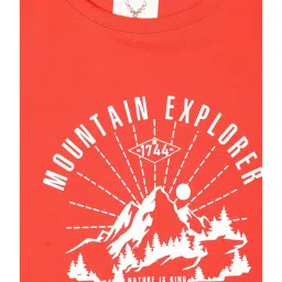 Allen Solly Junior Orange Printed T-Shirt image 3