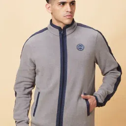 Being Human Grey Regular Fit Jacket-image-29