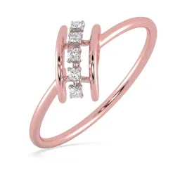Malabar Gold and Diamonds 18k Rose Gold Diamond Ring image 1