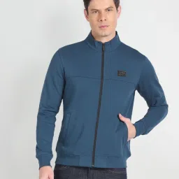 Arrow New York Blue Regular Fit Sweatshirt image 1