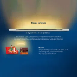 Philips 20W Relax Mode Twin Glow LED Up-Down Batten Tube Light (Yellow) image 3