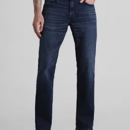 Jack & Jones Dark Blue Denim Cotton Regular Fit Jeans image 1