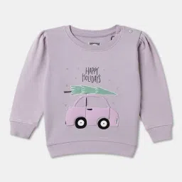 R&B Kids Lavender Graphic Print Regular Fit Sweatshirt-picture-14