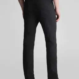 Jack & Jones Black Slim Fit Lightly Washed Jeans image 3