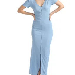 Calvin Klein Jeans Dusk Blue Self Regular Fit Dresses-image-88