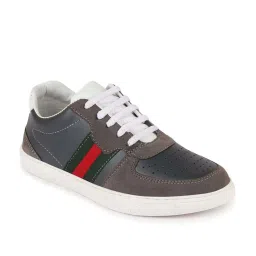 Fausto Men's Grey Casual Sneakers image 3
