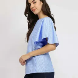 FableStreet Blue Striped Top image 3