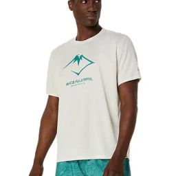 Asics Men's Birch, White Sage & Rainy Lake Fujitrail Logo Ss T-Shirt-picture-36