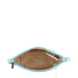 Baggit Blue Solid Medium Sling Handbag image 4