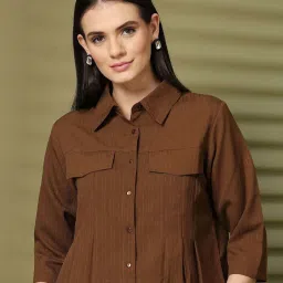 Melon By plusS Brown Plain Top image 1