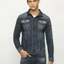 Pepe Jeans Dark Indigo Blue Regular Fit Denim Jacket-picture-29