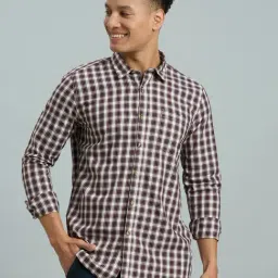 Reid & Taylor White Cotton Slim fit Checks Shirt-picture-41