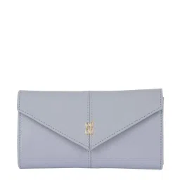 Baggit Blue Solid Tri-Fold Wallet for Women image 1