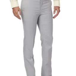 Raymond Grey Slim Fit Trousers image 4