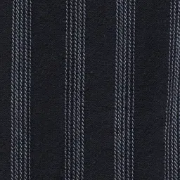 Forca By Lifestyle Black Cotton Smart Fit Striped Shirt image 5