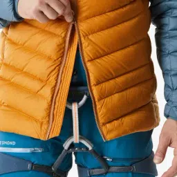 Simond By Decathlon Grey & Orange Regular Fit Quilted Jacket image 5
