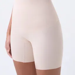 Wunderlove by Westside Light Beige Cotton-Blend Shapewear Shorts-image-22