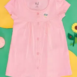 YU by Pantaloons Kids Pink Cotton Printed Dress-picture-39