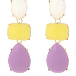 MODE & MINIMAL Women Gold-Plated Alloy Drop Earrings-picture-20