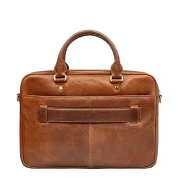 Eske Brown Leather Large Messenger Bag image 3