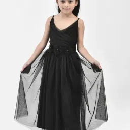Eavan Kids Black Applique Gown-picture-10