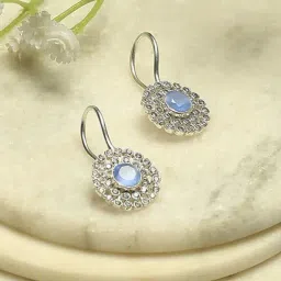 Biba Silver Blue Earrings for Women-picture-40