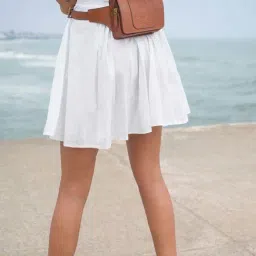 Hidesign Tan Solid Waist Pouch-image-40