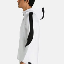 Puma Evostripe White Full Sleeves Hooded Jacket image 3