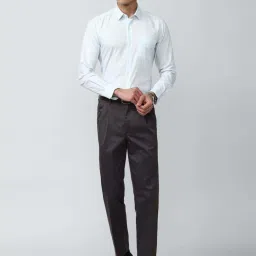 Peter England Casuals Brown Regular Fit Trousers image 5