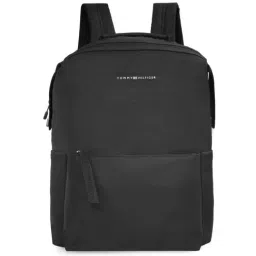 Tommy Hilfiger Jaxon Black Polyester Solid Laptop Backpack-image-46