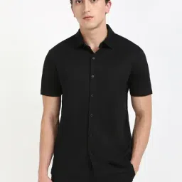 CALVIN KLEIN JEANS Black Cotton Regular fit Solid Shirt-picture-43