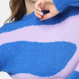 Vero Moda Blue & Lavender Printed Sweater image 5