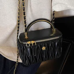 StyleCast Ethnic Motifs Embellished PU Structured Sling Bag-picture-26